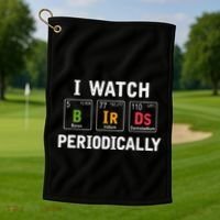 Bird Watcher Bird Watching Birding Bird Lover Golf Towel thumb 1