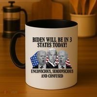 Biden Will Be In 3 States Today Funny Confused Joe Biden Coffee Mug thumb 4