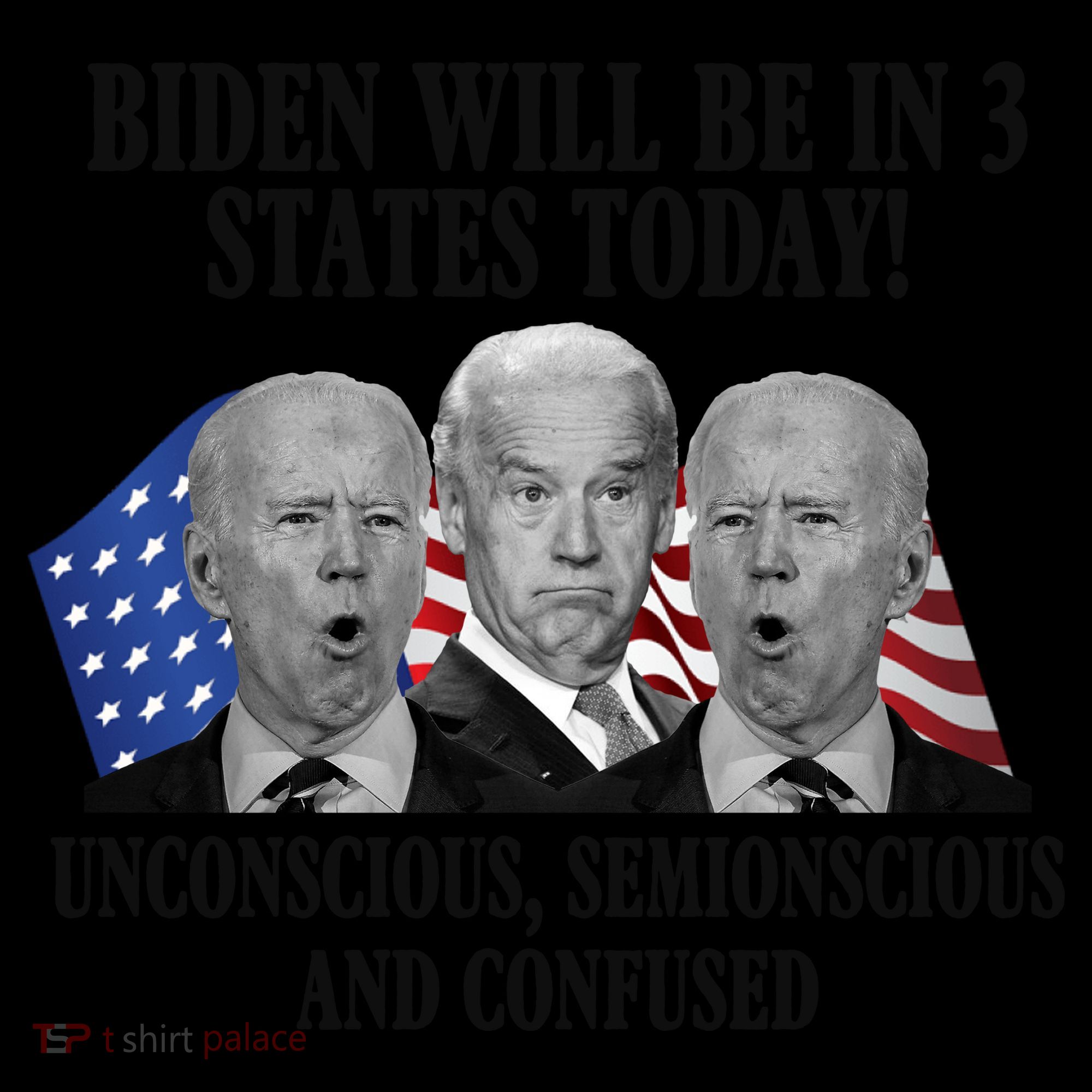 Biden Will Be In 3 States Today Funny Confused Joe Biden Coffee Mug