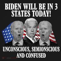 Biden Will Be In 3 States Today Funny Confused Joe Biden Women's Hoodie thumb 2