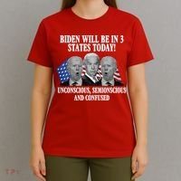 Biden Will Be In 3 States Today Funny Confused Joe Biden T-Shirt thumb 4
