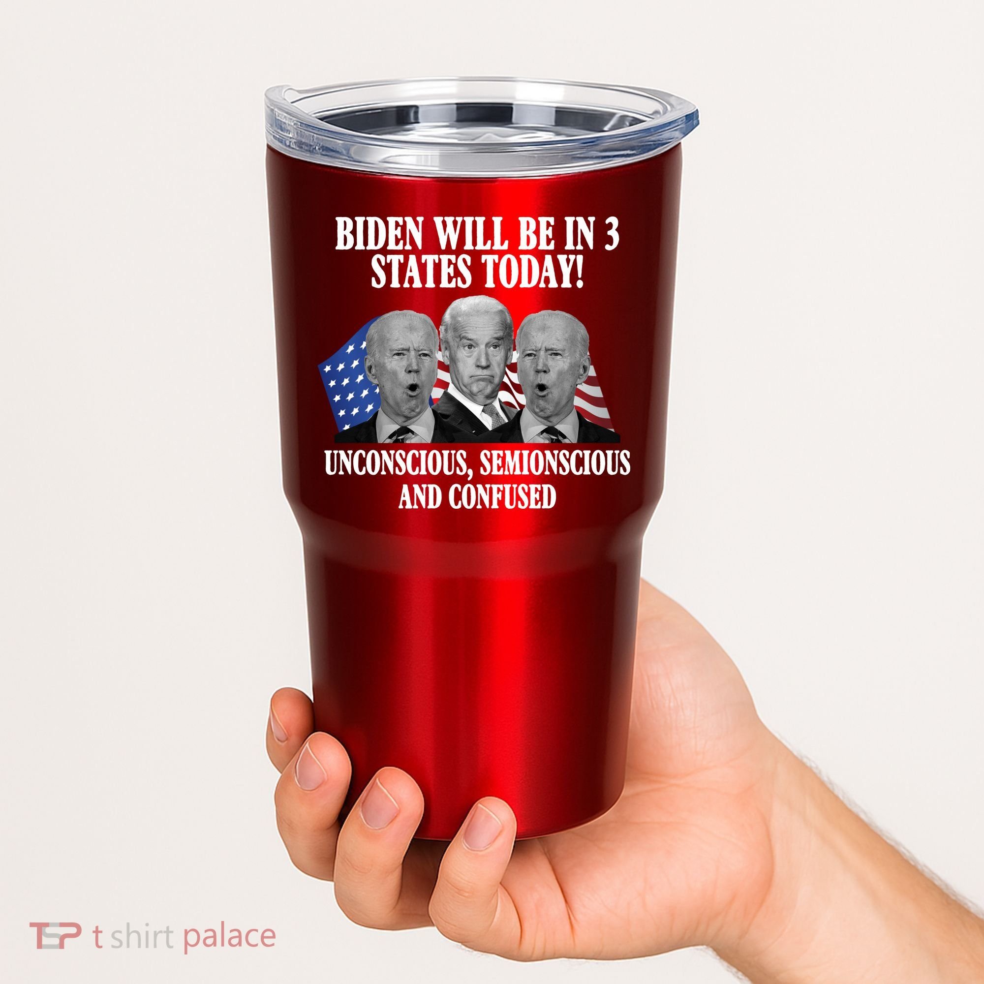 Biden Will Be In 3 States Today Funny Confused Joe Biden Tumbler