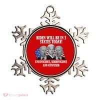 Biden Will Be In 3 States Today Funny Confused Joe Biden Ornament thumb 0