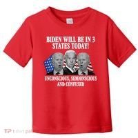 Biden Will Be In 3 States Today Funny Confused Joe Biden Toddler T-Shirt thumb 0