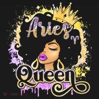 Black Wo Birthday Melanin Aries Queen Women's Hoodie thumb 2