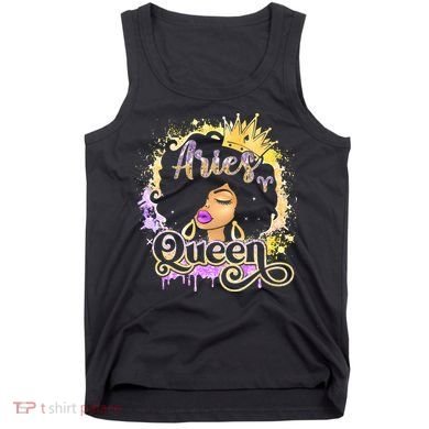 Black Wo Birthday Melanin Aries Queen Tank Top