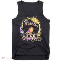 Black Wo Birthday Melanin Aries Queen Tank Top thumb 0
