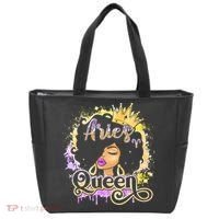 Black Wo Birthday Melanin Aries Queen Tote Bag thumb 0