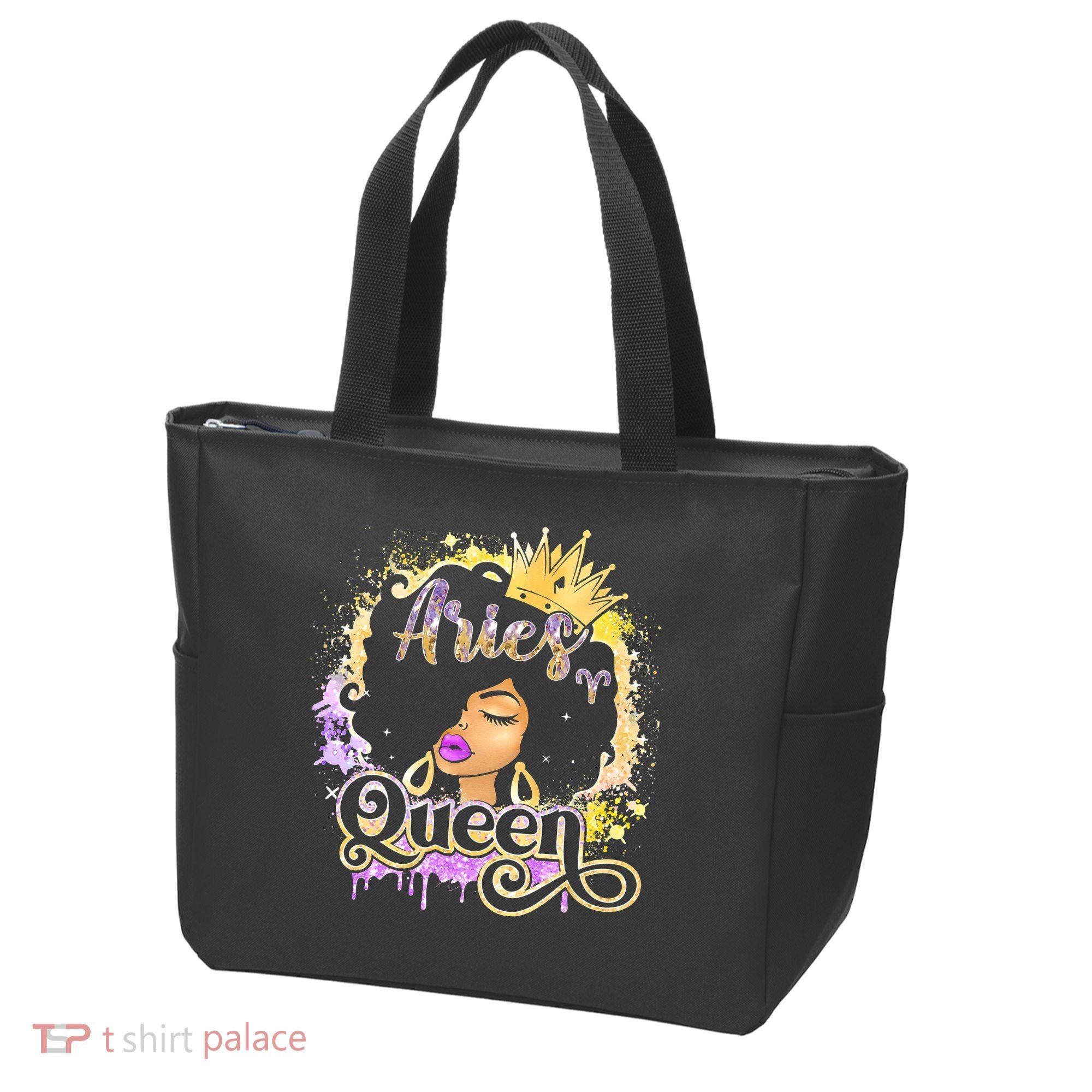Black Wo Birthday Melanin Aries Queen Tote Bag