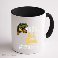 Bruh We Back 12th Grade Dinosaur Lovers Coffee Mug thumb 1