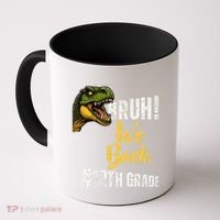 Bruh We Back 12th Grade Dinosaur Lovers Coffee Mug thumb 0