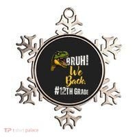 Bruh We Back 12th Grade Dinosaur Lovers Ornament thumb 0