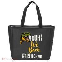 Bruh We Back 12th Grade Dinosaur Lovers Tote Bag thumb 0