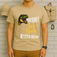 Bruh We Back 12th Grade Dinosaur Lovers T-Shirt thumb 6