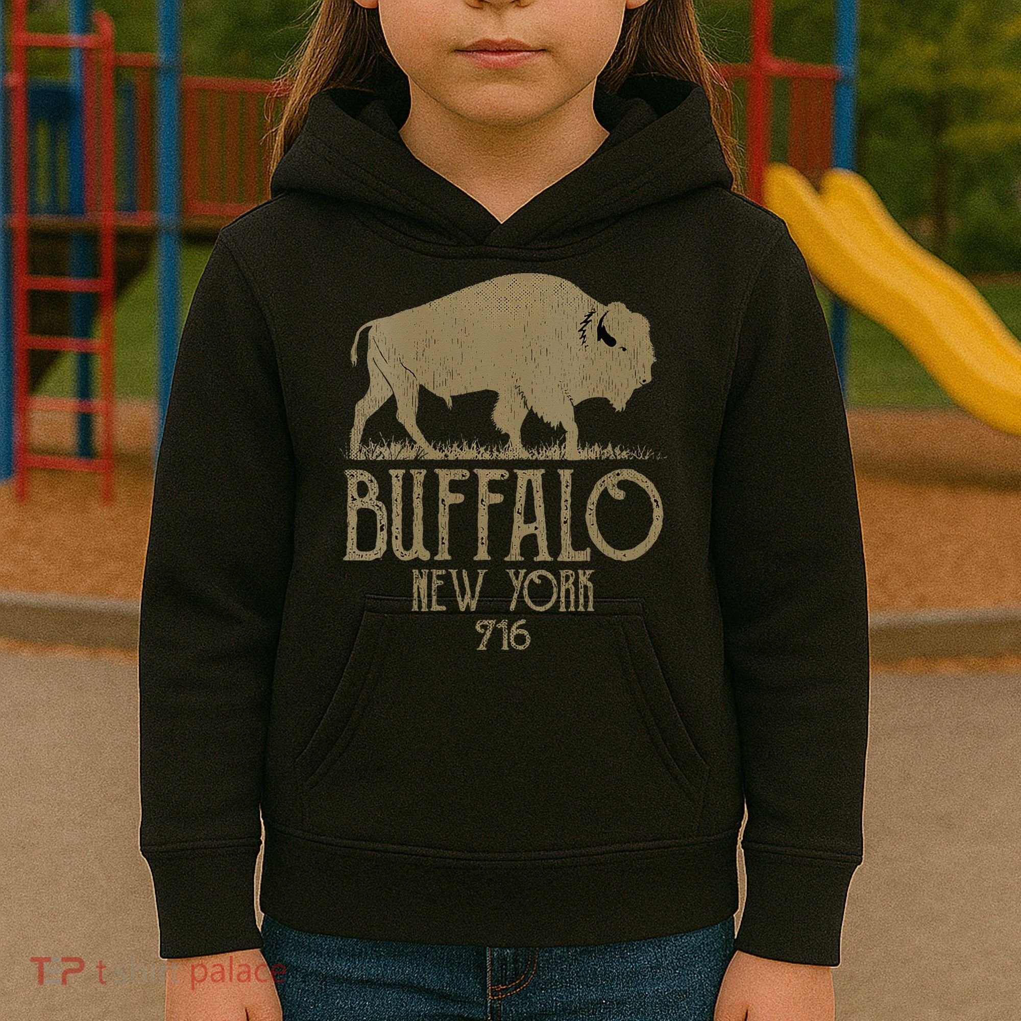 BFLO WNY Clothing Area Code 716 Buffalo New York Kids Hoodie