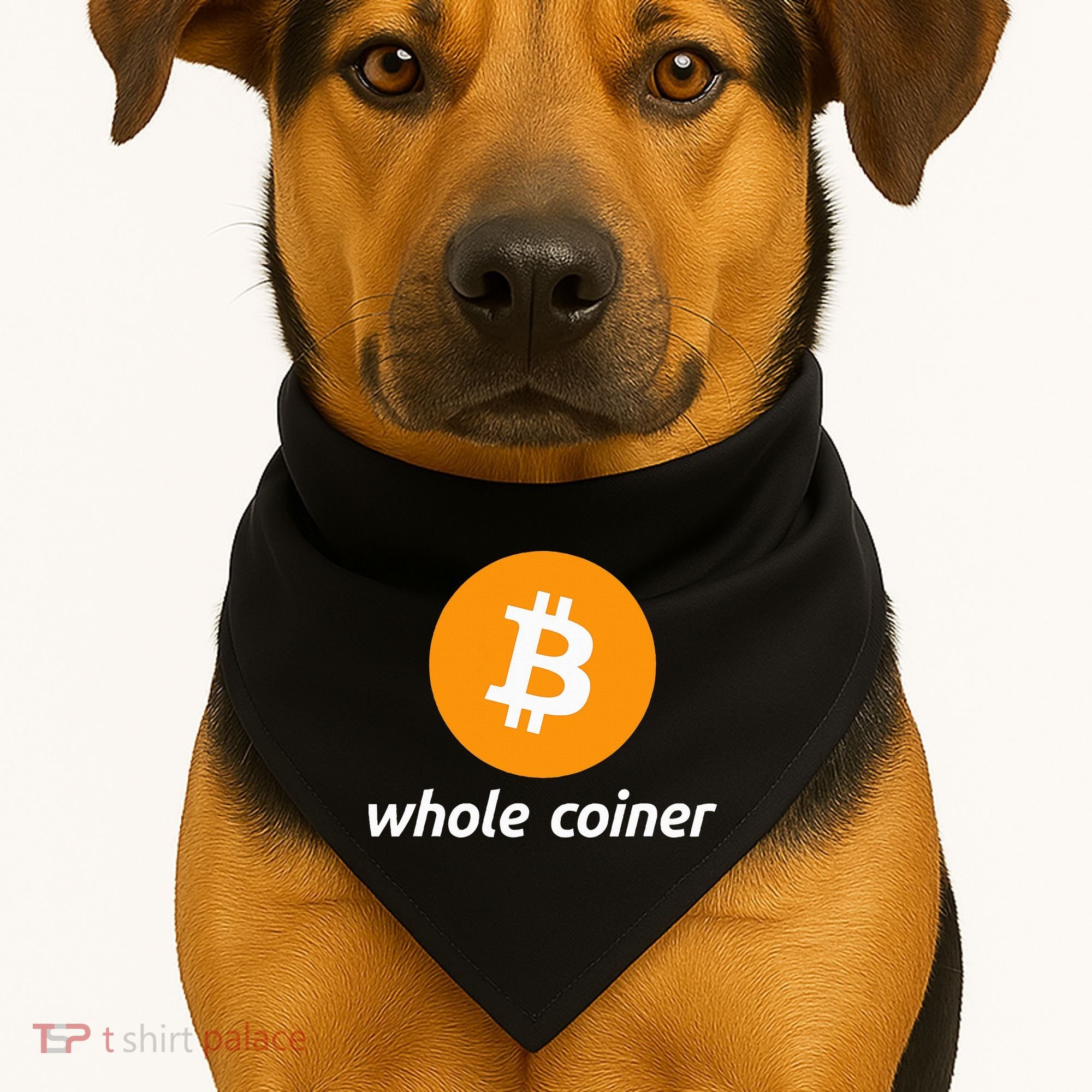 Bitcoin Whole Coiner USA-Made Doggie Bandana