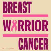 Breast Warrior Cancer Ribbon Tote Bag thumb 4