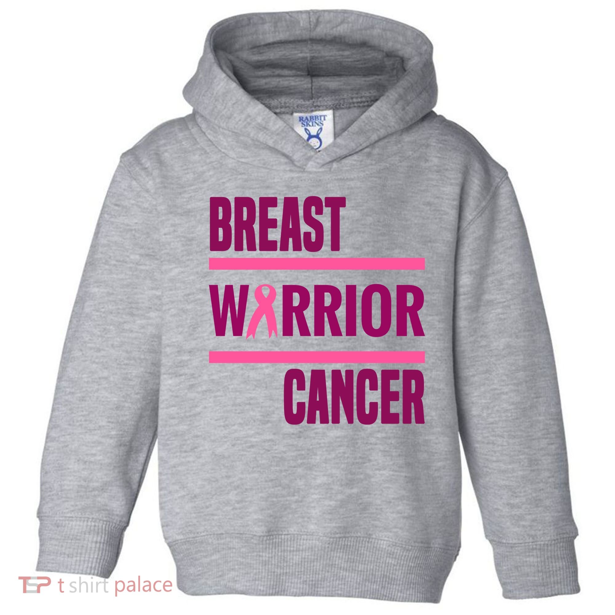 Breast Warrior Cancer Ribbon Toddler Hoodie