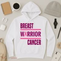 Breast Warrior Cancer Ribbon Hoodie thumb 3