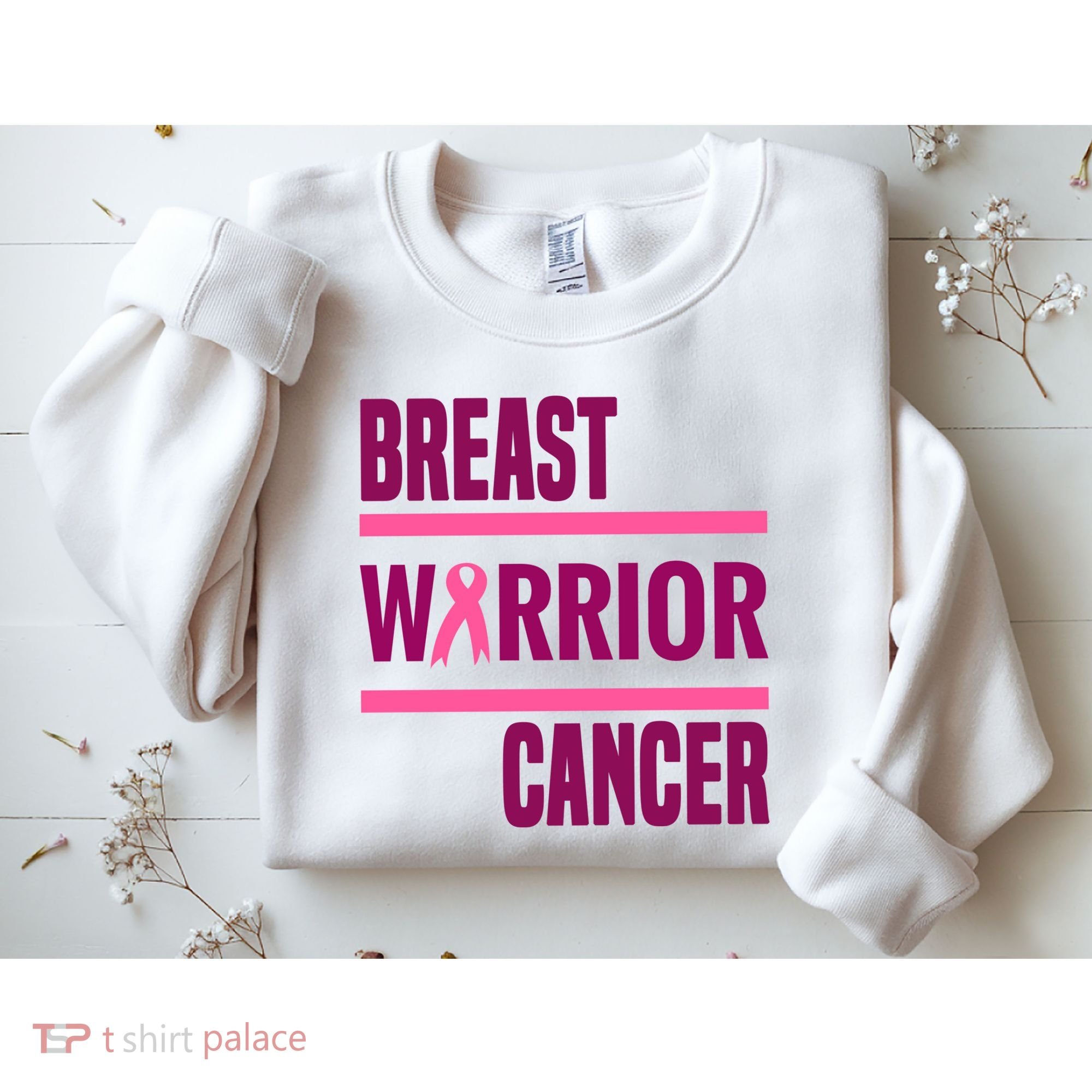 Breast Warrior Cancer Ribbon Sweatshirt