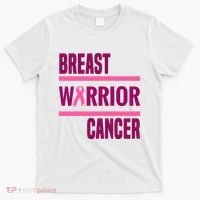 Breast Warrior Cancer Ribbon T-Shirt thumb 0