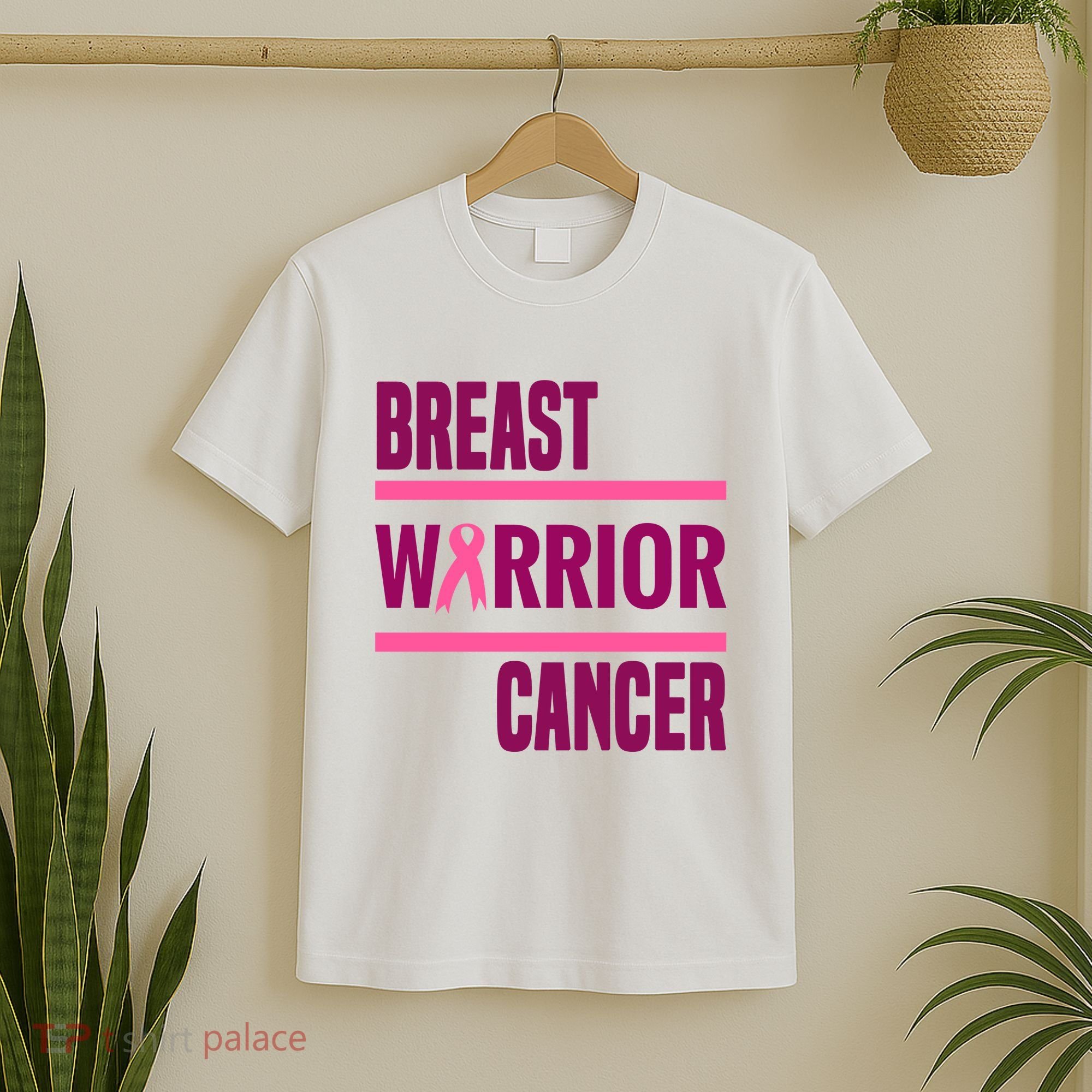 Breast Warrior Cancer Ribbon T-Shirt