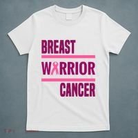 Breast Warrior Cancer Ribbon T-Shirt thumb 5