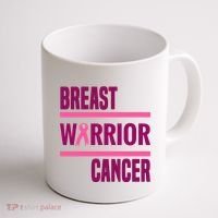 Breast Warrior Cancer Ribbon Coffee Mug thumb 1