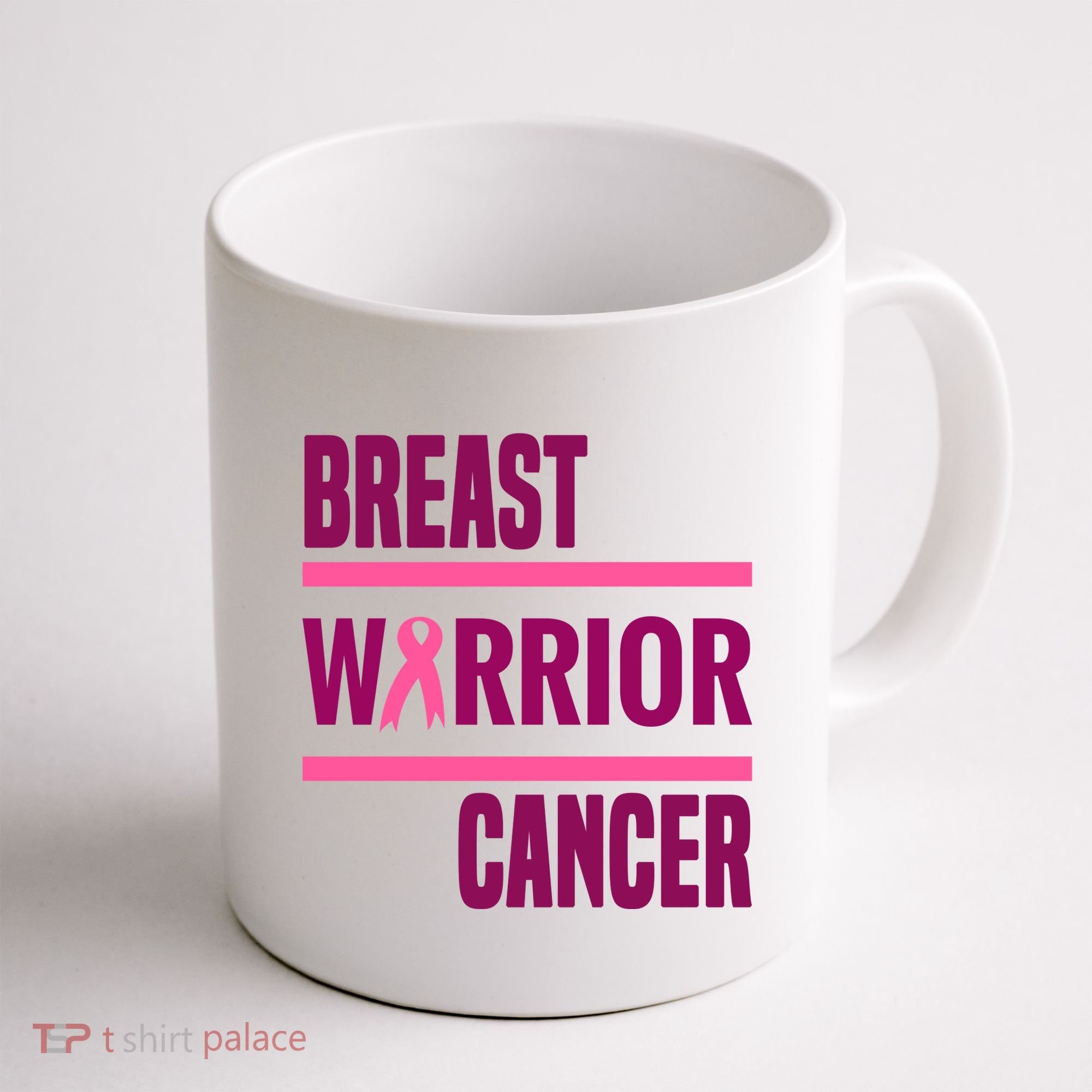 Breast Warrior Cancer Ribbon Coffee Mug