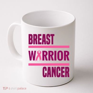 Breast Warrior Cancer Ribbon Coffee Mug