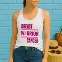 Breast Warrior Cancer Ribbon Women's Tank Top thumb 2