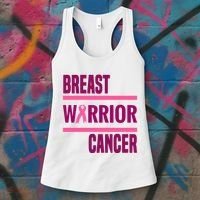 Breast Warrior Cancer Ribbon Women's Tank Top thumb 3