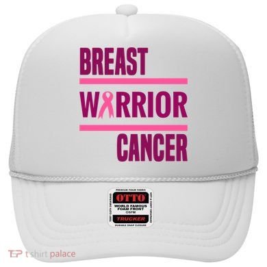 Breast Warrior Cancer Ribbon Hat