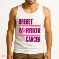 Breast Warrior Cancer Ribbon Tank Top thumb 3