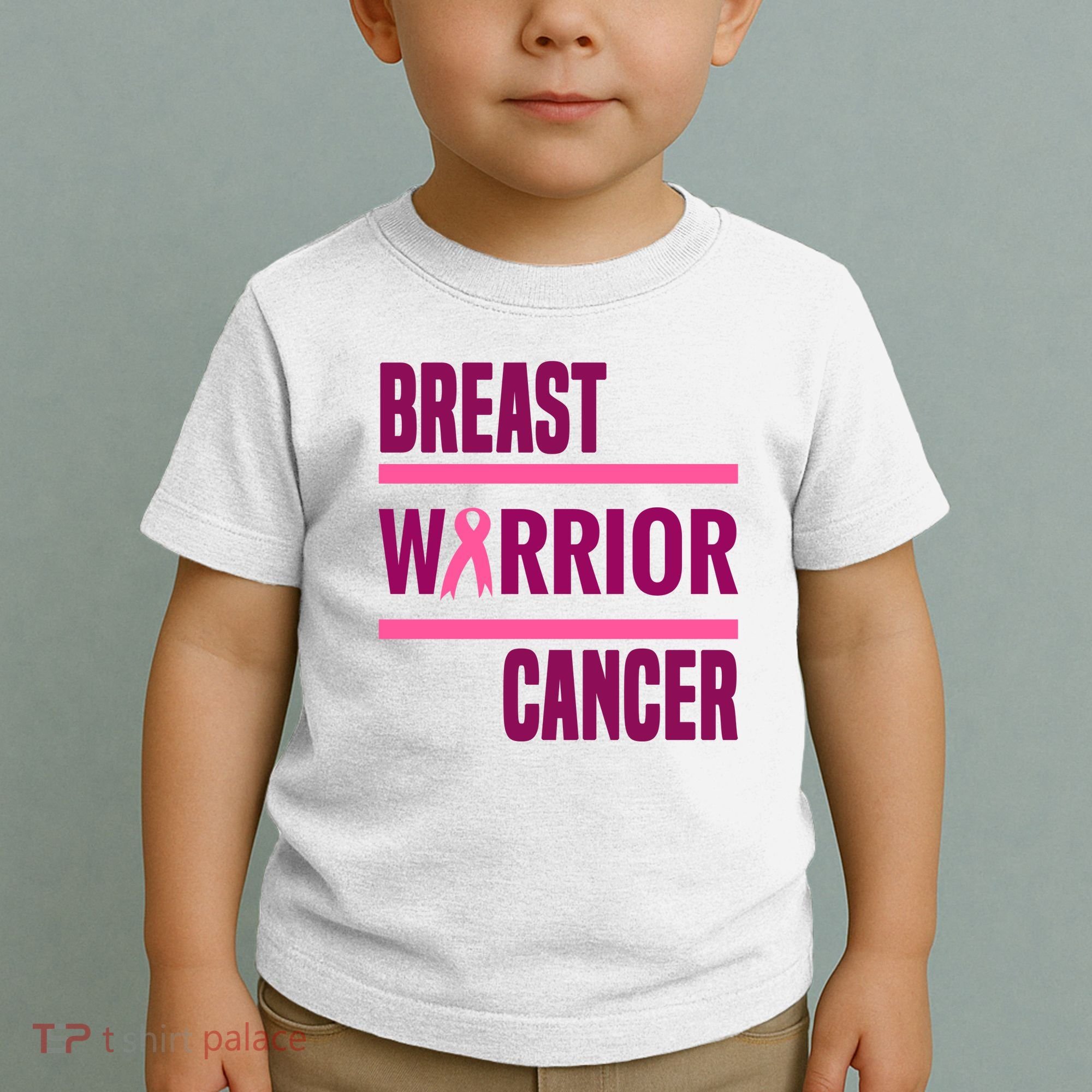 Breast Warrior Cancer Ribbon Toddler T-Shirt