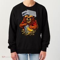 Bear With Cheese Grater Hat And Sunglasses Women's Sweatshirt thumb 0