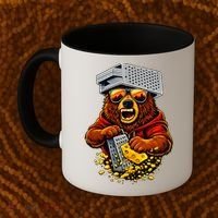 Bear With Cheese Grater Hat And Sunglasses Coffee Mug thumb 2