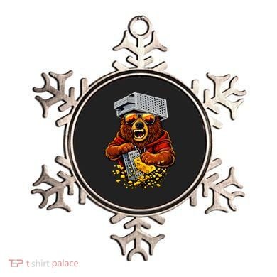 Bear With Cheese Grater Hat And Sunglasses Ornament