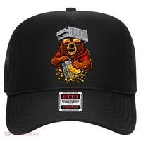 Bear With Cheese Grater Hat And Sunglasses Hat thumb 0