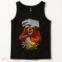 Bear With Cheese Grater Hat And Sunglasses Tank Top thumb 2