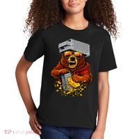 Bear With Cheese Grater Hat And Sunglasses Kids T-Shirt thumb 2