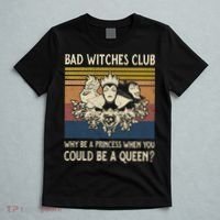 Bad Witches Club Why Be A Princess When You Could Be A Queen Villain Character T-Shirt thumb 5