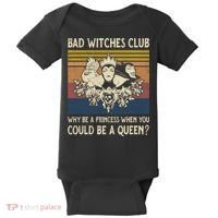 Bad Witches Club Why Be A Princess When You Could Be A Queen Villain Character Baby Bodysuit thumb 0