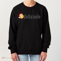 Bitcoin With Christmas Hat Funny Bitcoin With Santa Hat Funny Bitcoin Crypto Women's Sweatshirt thumb 0