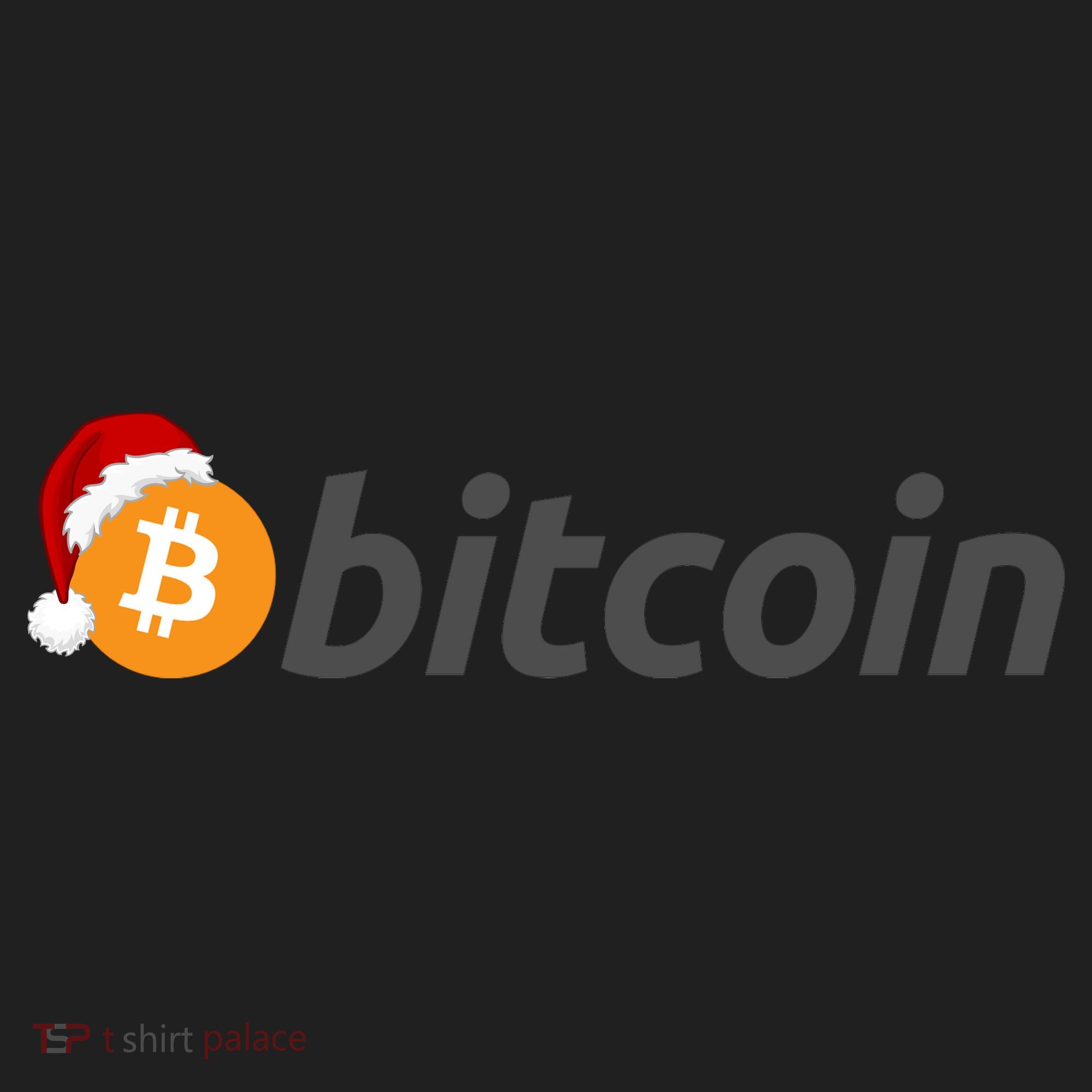 Bitcoin With Christmas Hat Funny Bitcoin With Santa Hat Funny Bitcoin Crypto Women's Sweatshirt