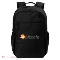 Bitcoin With Christmas Hat Funny Bitcoin With Santa Hat Funny Bitcoin Crypto Backpack thumb 0