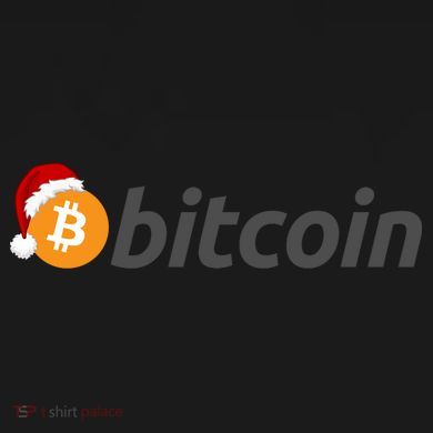 Bitcoin With Christmas Hat Funny Bitcoin With Santa Hat Funny Bitcoin Crypto Tie-Dye T-Shirt