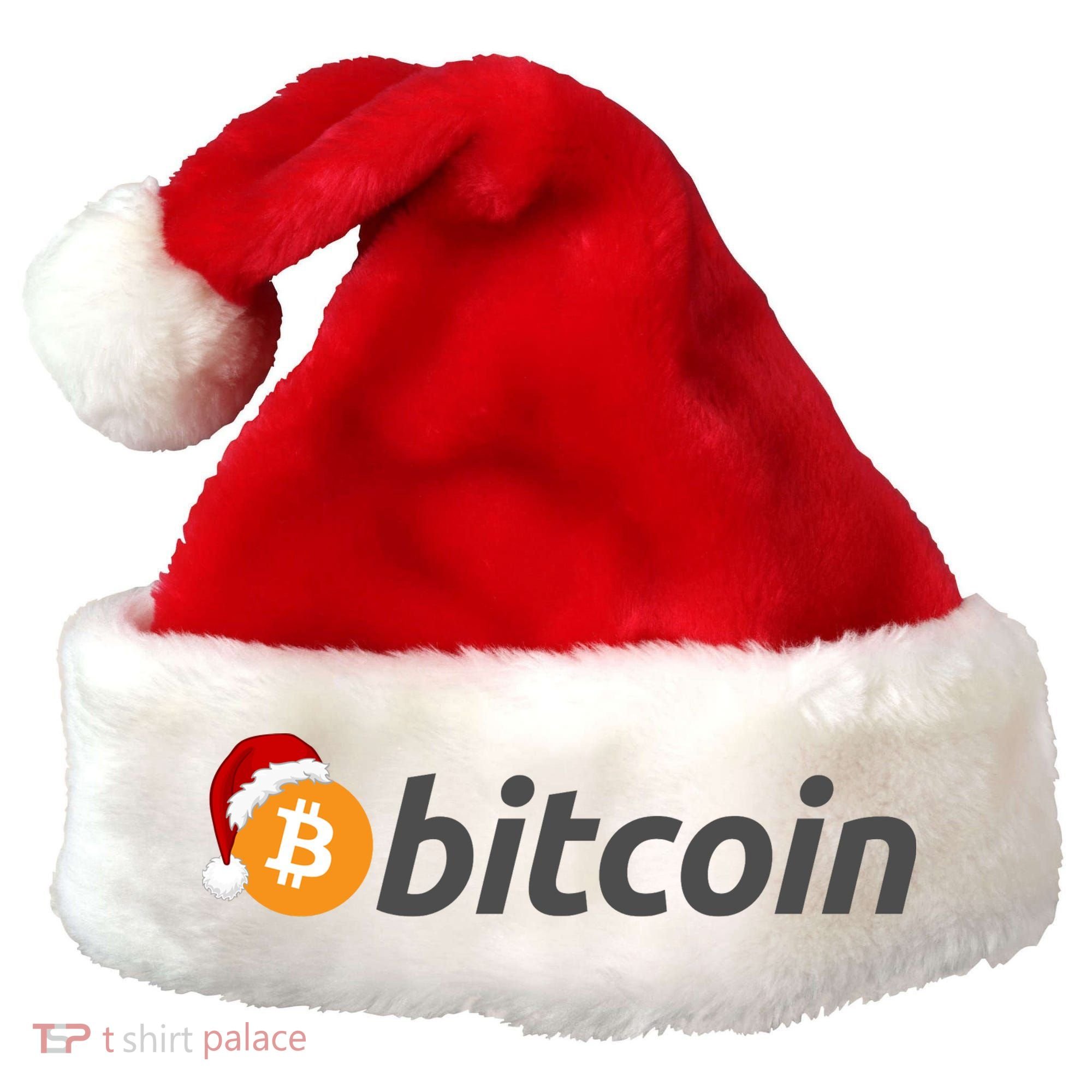 Bitcoin With Christmas Hat Funny Bitcoin With Santa Hat Funny Bitcoin Crypto Santa Hat