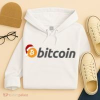 Bitcoin With Christmas Hat Funny Bitcoin With Santa Hat Funny Bitcoin Crypto Hoodie thumb 4