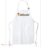 Bitcoin With Christmas Hat Funny Bitcoin With Santa Hat Funny Bitcoin Crypto Apron thumb 0